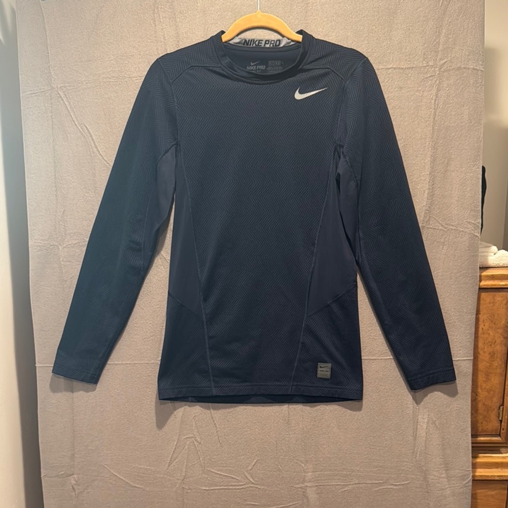 Nike Pro Midnight Blue Long Sleeve Top